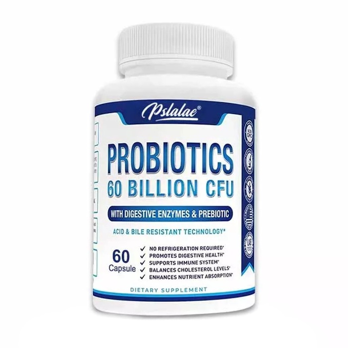 Комплекс Пробиотики + Пребиотики + Ферменты и Энзимы (Pslalae Probiotics) 60 капсул