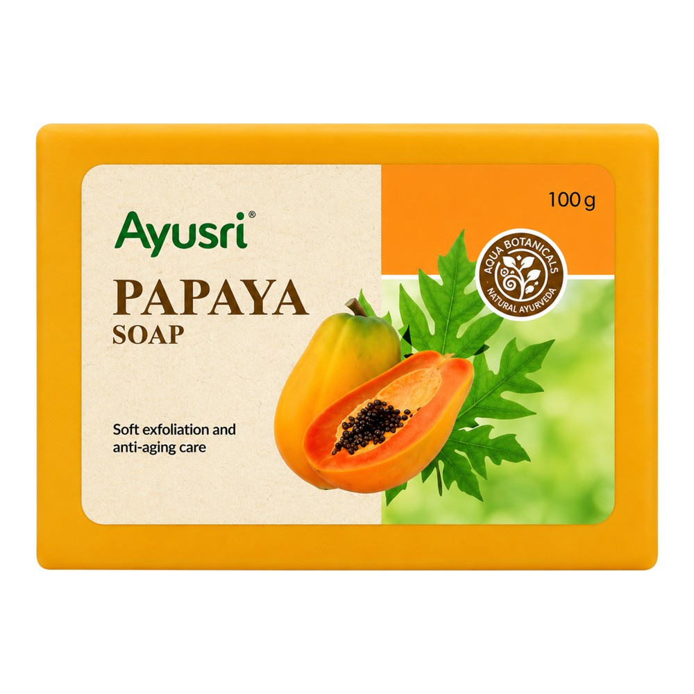 Мыло Папайя (Papaya Soap, Ayusri) 100 грамм