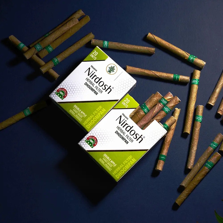 Травяные сигареты без никотина Нирдош Яблоко