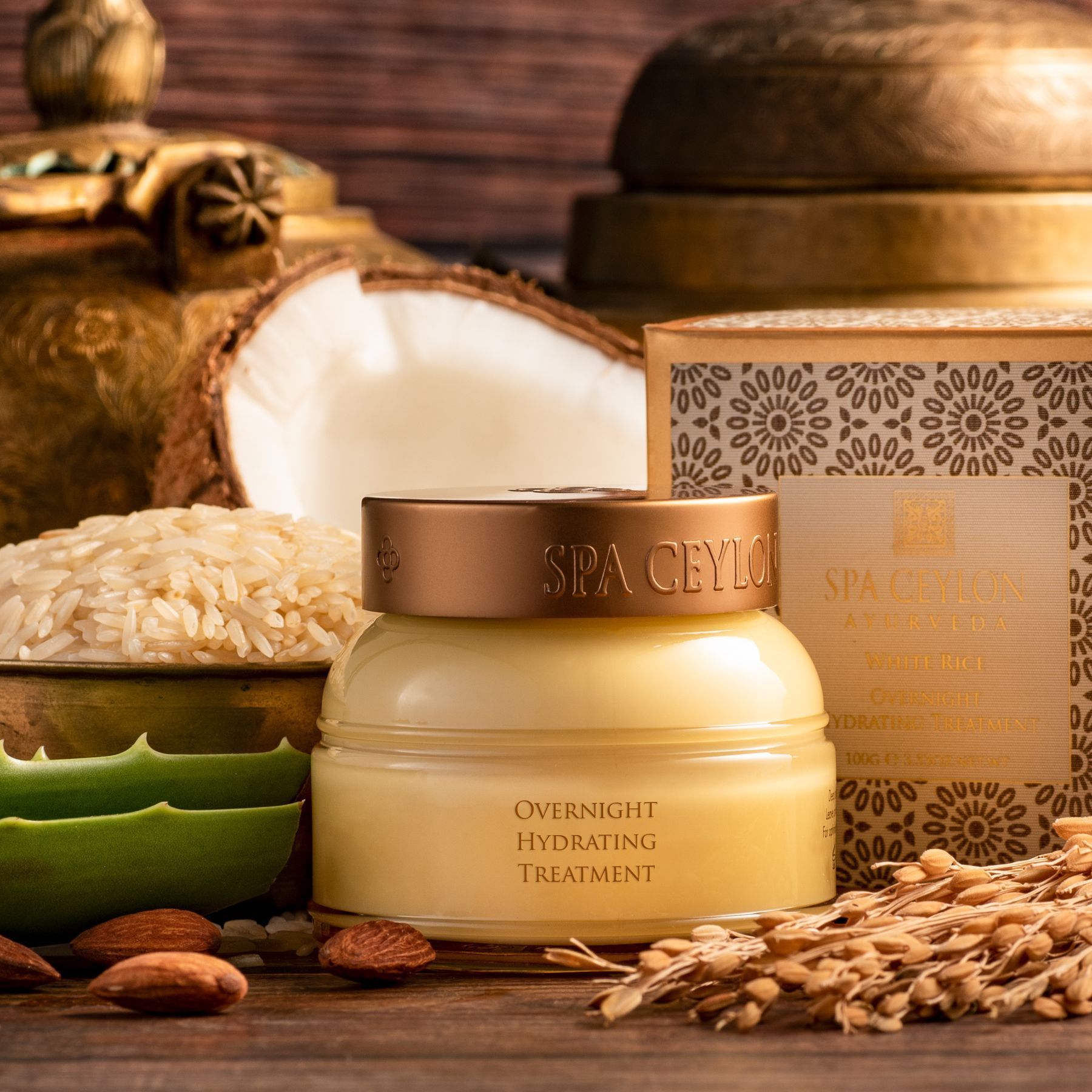 Alternative view of Нічний зволожуючий крем для сухої та чутливої шкіри БІЛИЙ РИС 100 грам