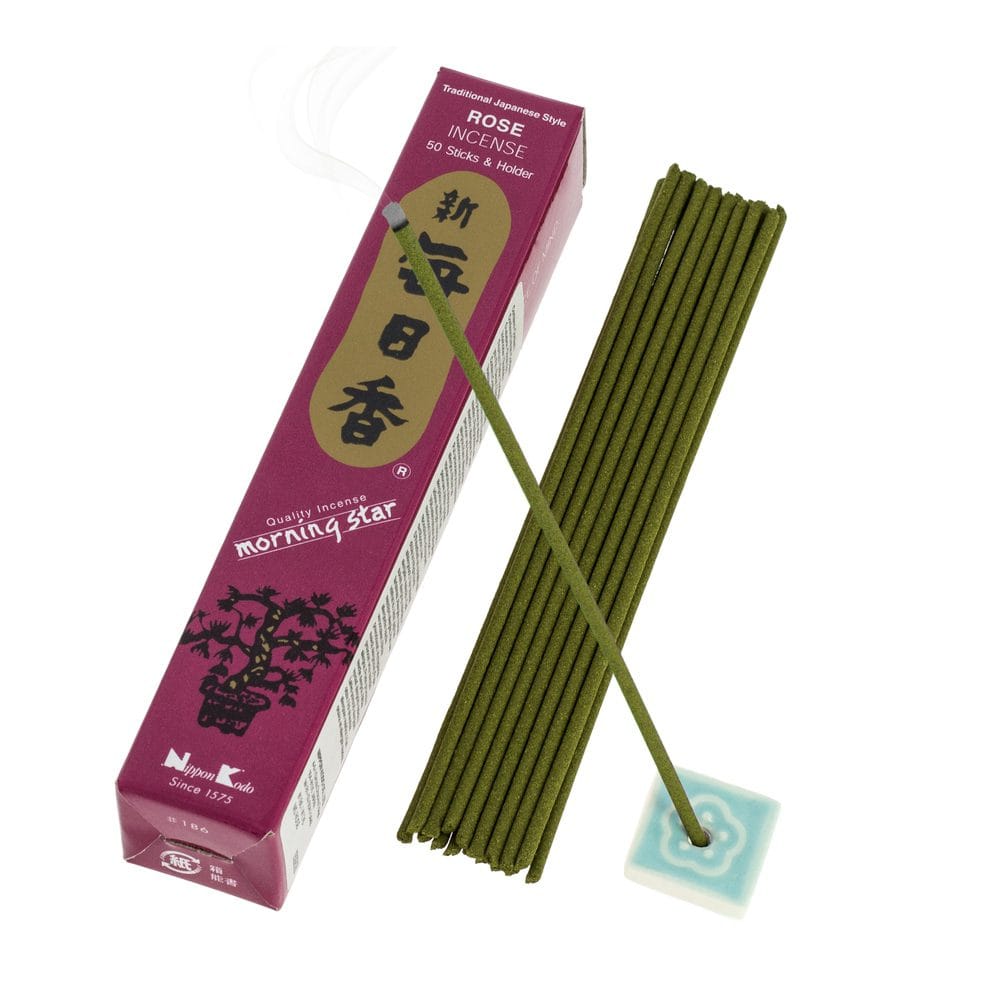 Пахощі Троянда (Morning Star Rose Incense, Nippon Kodo) 50 шт