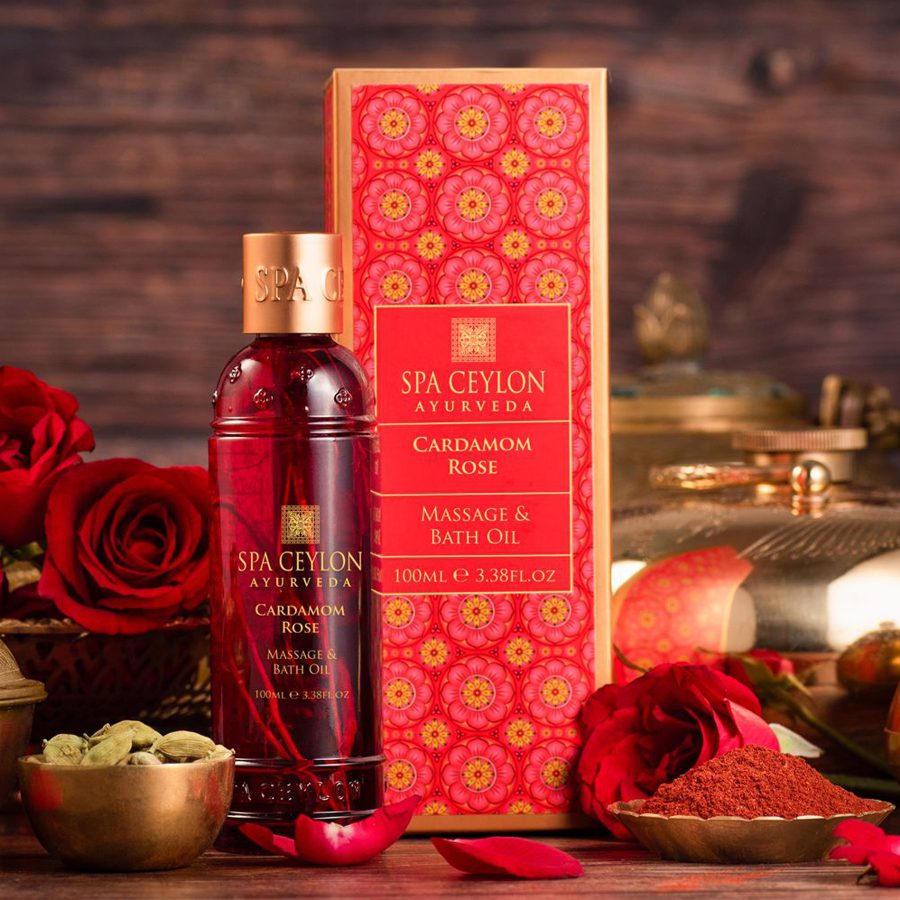 Олія для масажу та прийняття ванної КАРДАМОН ТРОЯНДА 100 мл - Зображення 4