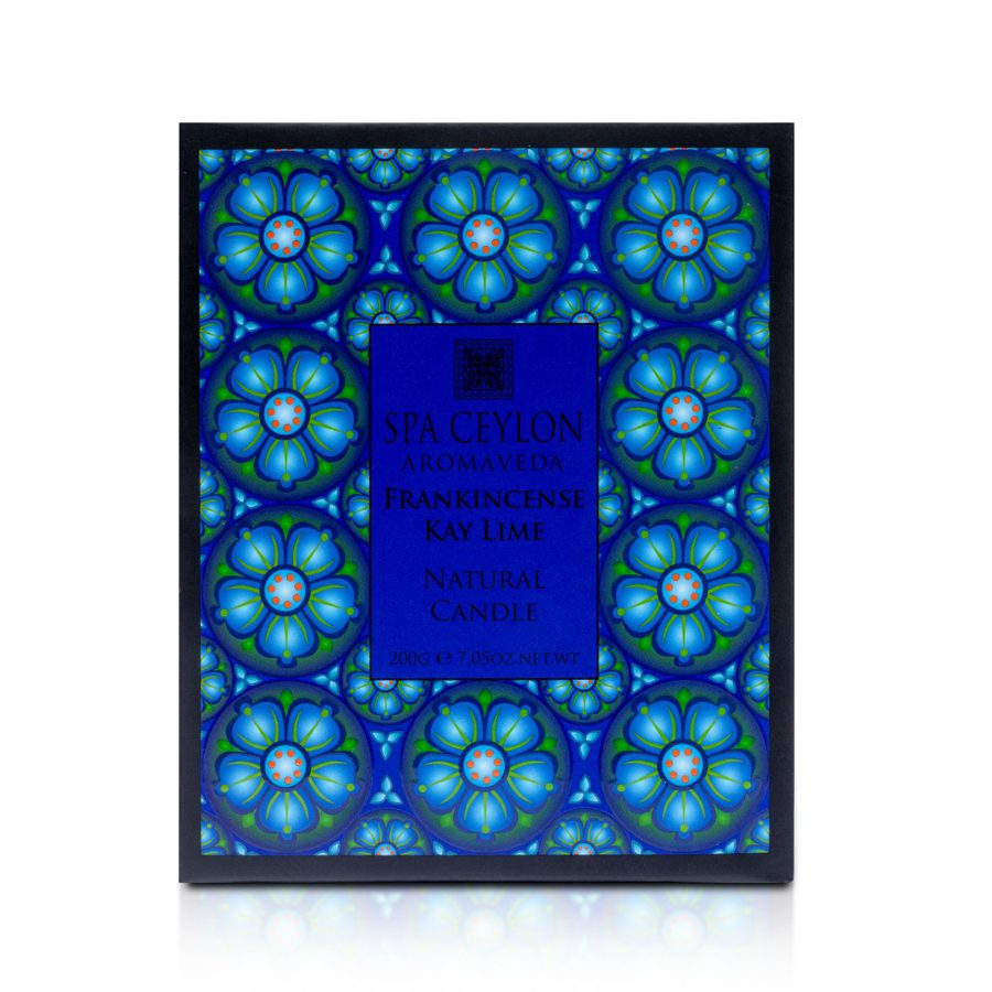 Натуральная ароматическая свеча ЛАДАН и КАФФИР-ЛАЙМ 200 грамм