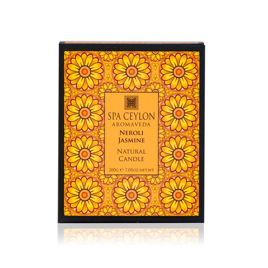 Натуральная ароматическая свеча НЕРОЛИ и ЖАСМИН 200 грамм