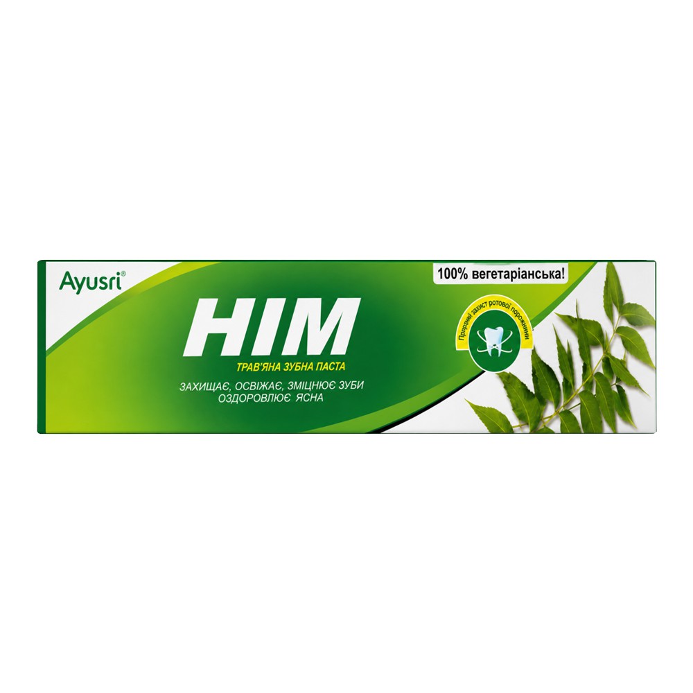 Зубна паста з Німом (Neem Toothpaste, Ayusri) 200 грам*