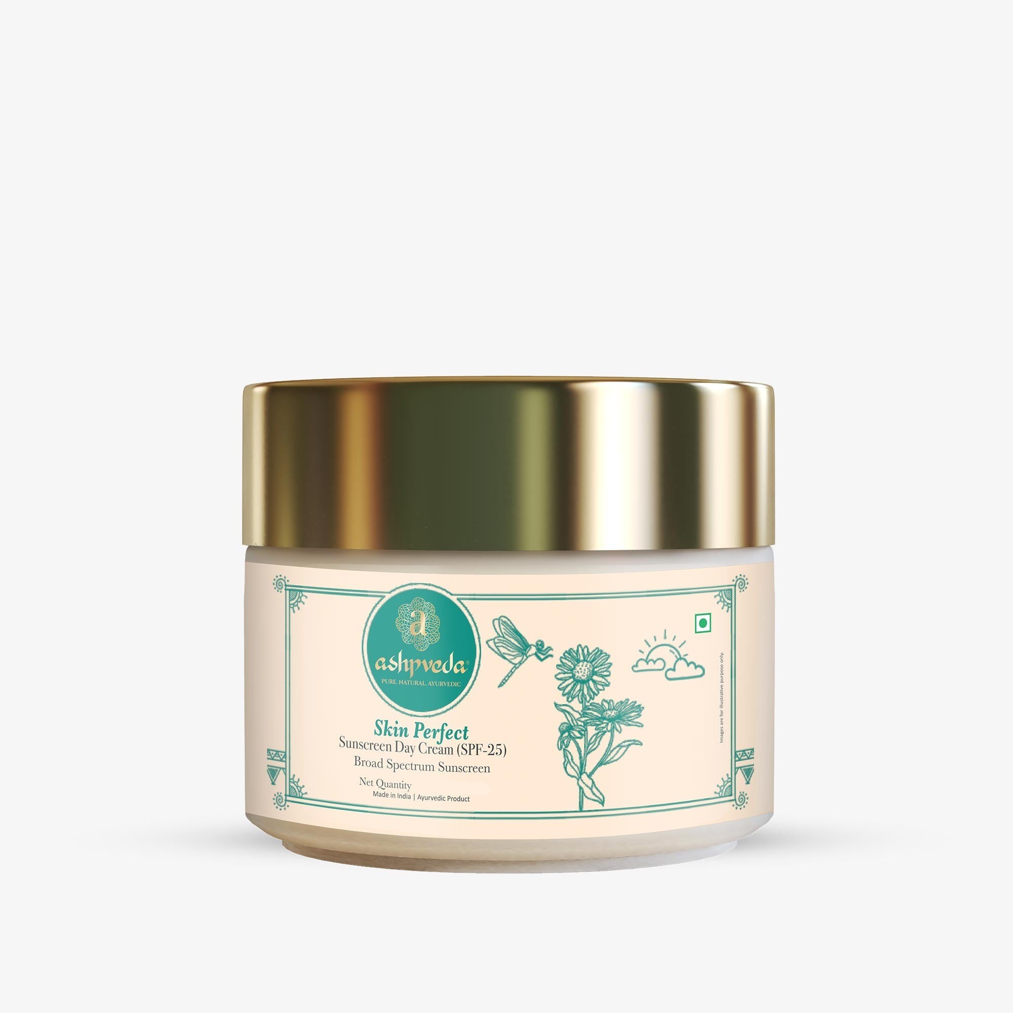Ультраувлажняющий сияющий крем с натуральным SPF 25 Ashpveda 16
