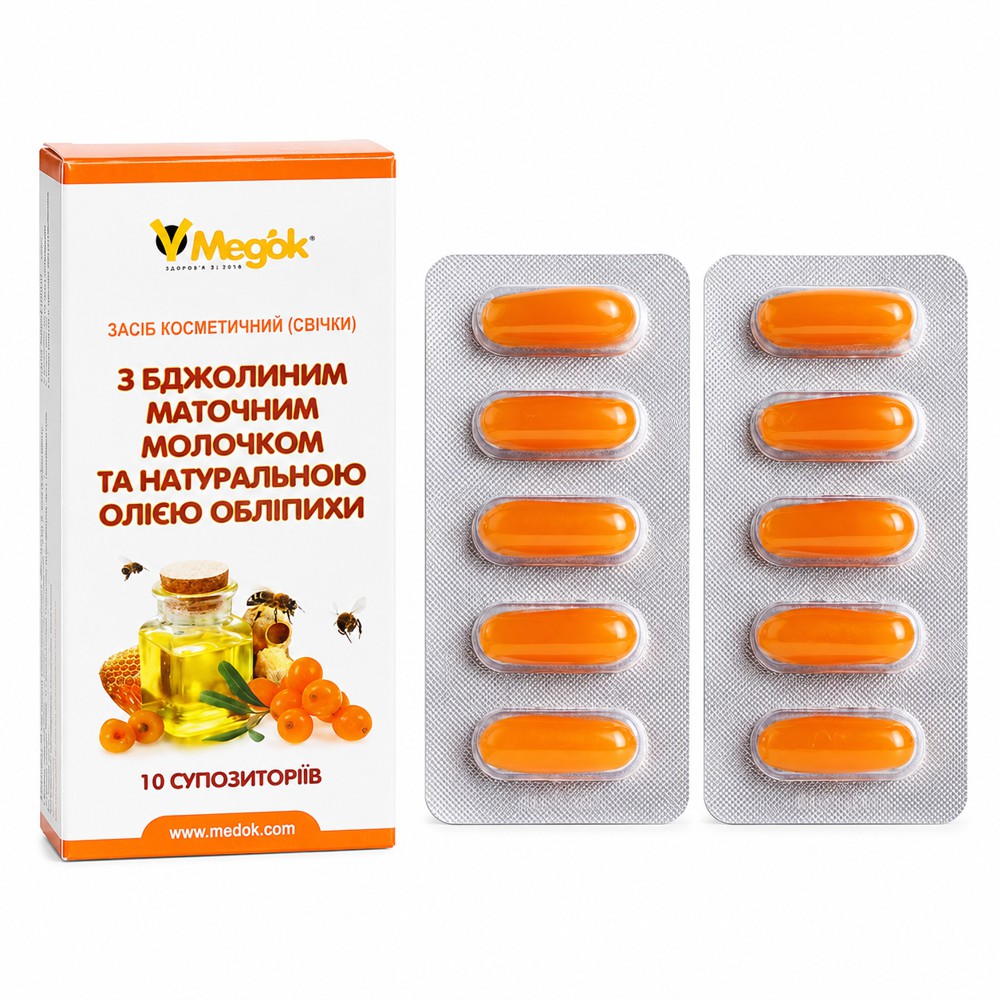 Фитосвечи с маточным молочком Медок 10 шт